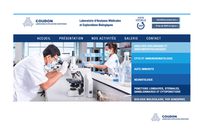 site web laboratoire coudon